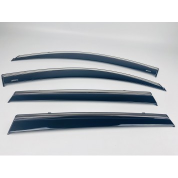 Дефлектори вікон Toyota RAV-4 2006-2013 з нерж. хром полоскою-4